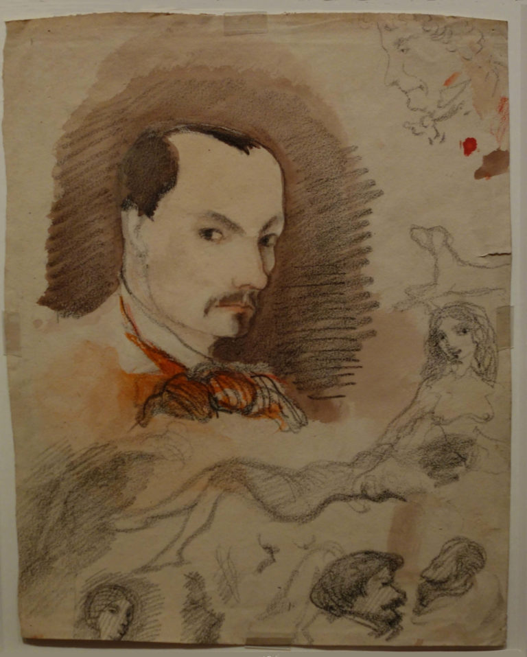 Charles Baudelaire autoportrait 1848