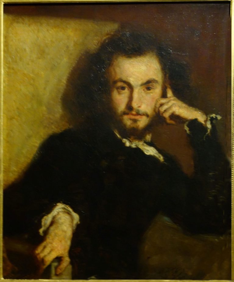 Charles Baudelaire - Portrait peint par Emile Deroy, 1844