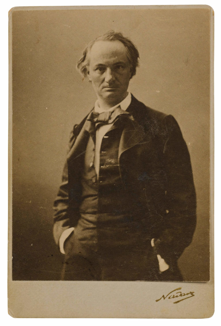 Charles Baudelaire photographie par Nadar 1855