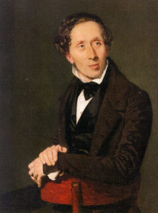 Hans Christian Andersen peinture par Christian Albrecht Jensen - 1836