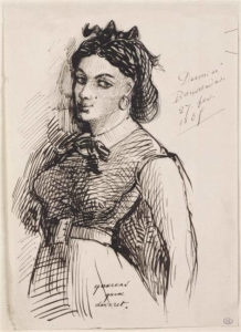 La Muse Vénale de Charles Baudelaire dessin de Jeanne Duval par l'auteur