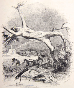 Le Chêne et Le Roseau de Jean de La Fontaine illustration par François Grandville