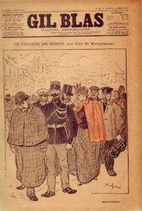 Ce Cochon de Morin de Guy de Maupassant - Une du journal Gil Blas