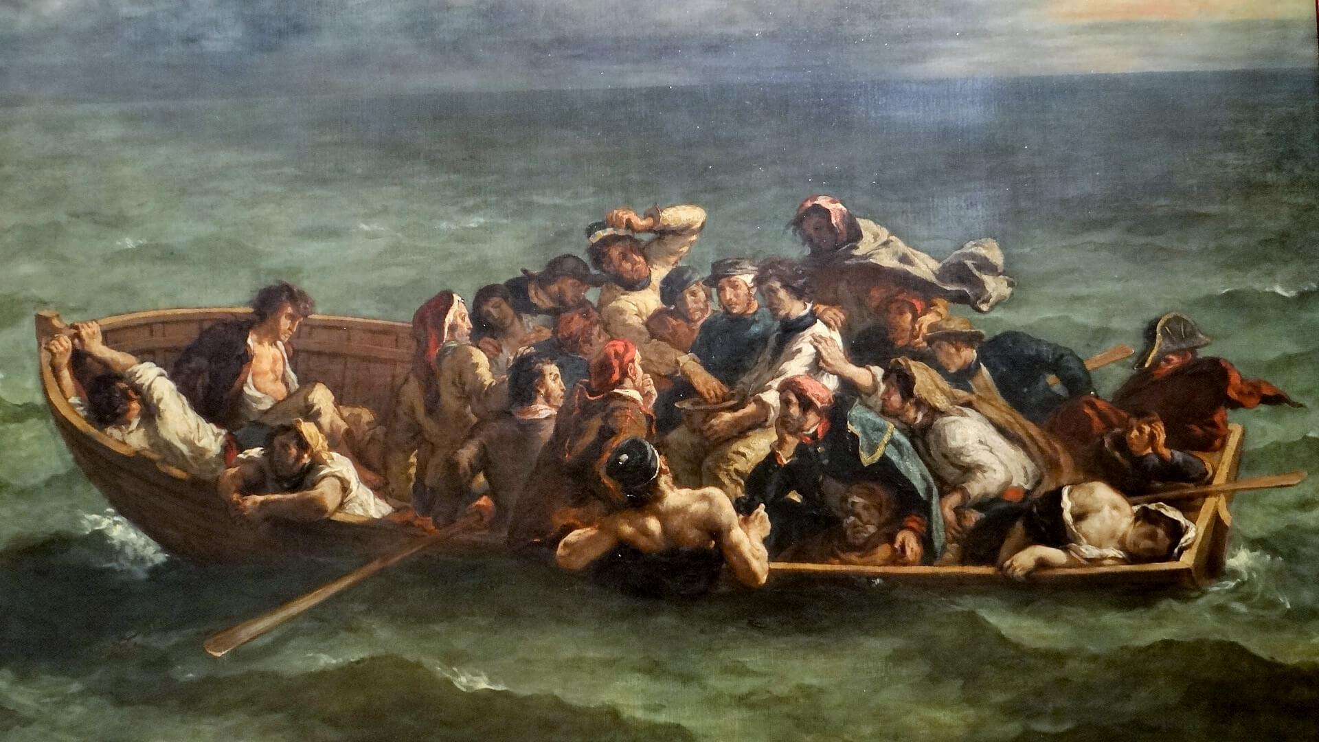 Delacroix La barca di Dante 1822
