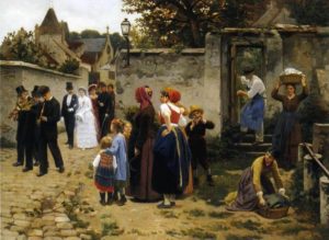 Farce Normande de Guy de Maupassant - Peinture de Guillaume Seignac - La Procession de Mariage