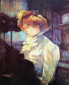 Franciscæ Meæ Laudes de Charles Baudelaire - Peinture de Toulouse Lautrec - La Modiste - 1900