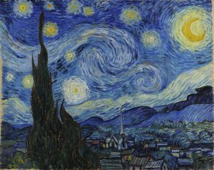 Harmonie du Soir de Charles Baudelaire - Peinture de Vincent Van Gogh - La Nuit Étoilée - 1889