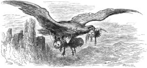 L'Aigle et Le Hibou de Jean de La Fontaine - Illustration de Alfred Prunaire
