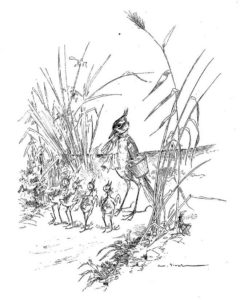 L'Alouette et Ses Petits, avec Le Maître d'Un Champ de Jean de La Fontaine - Illustration de Auguste Vimar