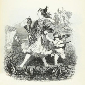 L'Amour et La Folie de Jean de La Fontaine - Illustration de Grandville