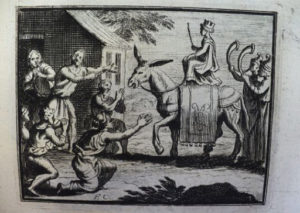 L'Âne Portant des Reliques de Jean de La Fontaine - Illustration de François Chauveau - 1688
