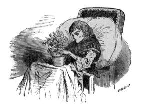 L'Ange de Hans Christian Andersen - Vignette de Bertall - Le pot de fleur
