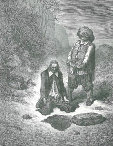 L'Avare qui a Perdu son Trésor de Jean de La Fontaine - Illustration de Gustave Doré - 1876