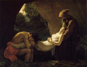 L'Héautontimorouménos de Charles Baudelaire - Peinture de Anne Louis Girodet - Atala Au Tombeau (Funérailles d'Atala) - 1808