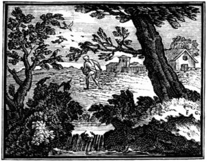 L'Hirondelle et Les Petits Oiseaux de Jean de La Fontaine - Illustration par François Chauveau