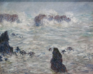L'Homme et La Mer de Charles Baudelaire - Peinture de Claude Monet - Tempête sur Les Côtes de Belle-Ile