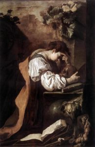 L'Irréparable de Charles Baudelaire - Peinture de Domenico Fetti - La Mélancolie - 1618