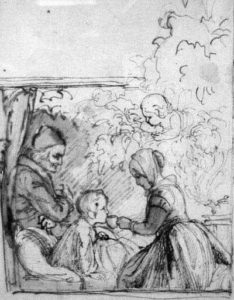 La Fée du Sureau de Hans Christian Andersen - Illustration par Lorenz Frolich