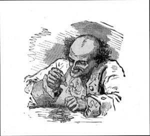 La Malle Volante de Hans Christian Andersen - Vignette de Bertall - Le Décompte
