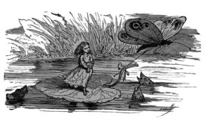 La Petite Poucette de Hans Christian Andersen - Vignette de Bertall - Le Papillon