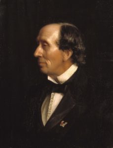 La Plume et L'Encrier de Hans Christian Andersen - Peinture par Carl Heinrich Bloch - 1869