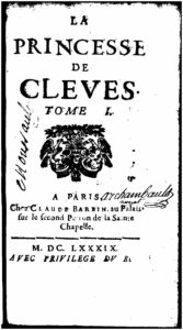 La Princesse de Clèves de Madame de La Fayette - Frontispice - Tome I