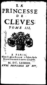 La Princesse de Clèves de Madame de La Fayette - Frontispice - Tome III