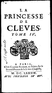 La Princesse de Clèves de Madame de La Fayette - Frontispice - Tome IV