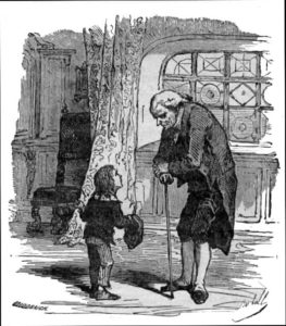La Vieille Maison de Hans Christian Andersen - Vignette de Bertall - Le garçon et le vieillard