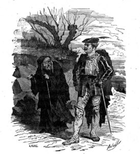 Le Briquet de Hans Christian Andersen - Vignette de Bertall - La Sorcière