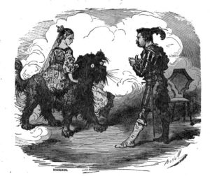 Le Briquet de Hans Christian Andersen - Vignette de Bertall - La Princesse
