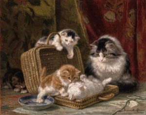 Le Chat de Charles Baudelaire - Peinture de Henriette Ronner Knip