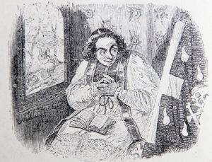 Le Curé et Le Mort de Jean de La Fontaine - Illustration par François Grandville