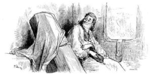 Le Curé et Le Mort de Jean de La Fontaine - Illustration par Gustave Doré