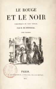 Le Rouge et Le Noir de Stendhal - Tome I - 1831
