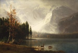 Le Sapin de Hans Christian Andersen - Peinture de Albert Bierstadt - Estes Park, Colorado, Whyte's Lake - 1877