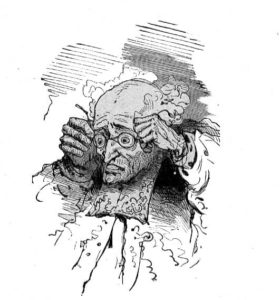 Les Habits Neufs de L'Empereur de Hans Christian Andersen - Vignette de Bertall - Le Ministre