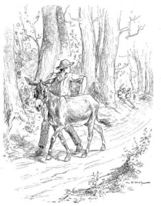 Les Voleurs et L'Âne de Jean de La Fontaine - Illustration par Vimar