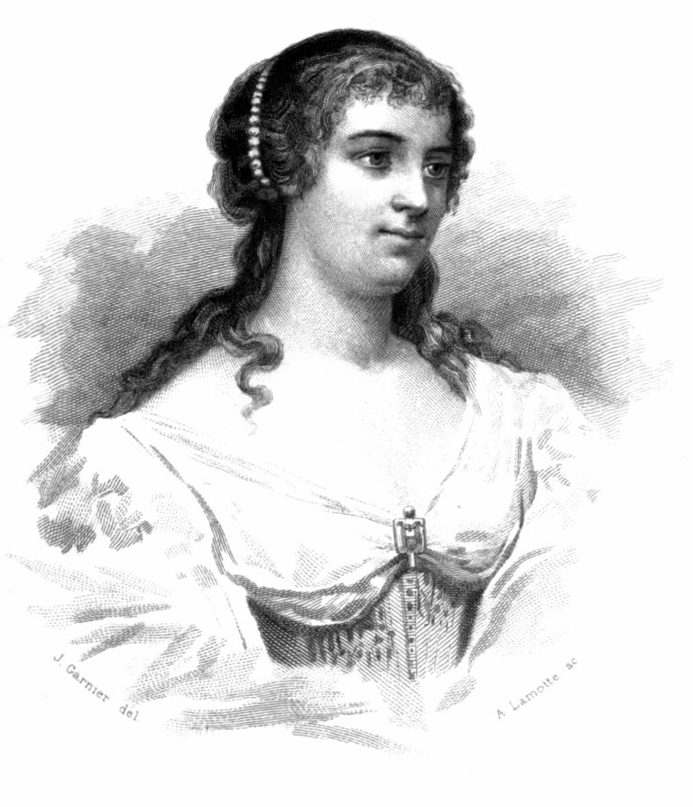 Madame de La Fayette - Portrait gravé par Lamotte d'après Jules Garnier - 1891