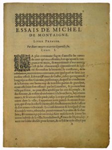 Par diuers moyens on arriue à pareille fin de Michel de Montaigne - Essais - Livre 1 Chapitre 1 - Édition de Bordeaux - 001