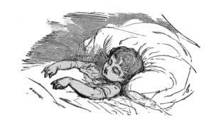 Une Semaine du Petit Elfe Ferme-l'Œil de Hans Christian Andersen - Vignette de Bertall - Le Sommeil