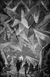 Voyage au Centre de La Terre de Jules Verne - Illustration de Édouard Riou - Le Diamant - 1864