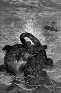 Voyage au Centre de La Terre de Jules Verne - Illustration de Édouard Riou - Les Animaux - 1864