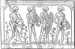 La Maison des Morts de Guillaume Apollinaire - Dessin de Minden - Danse Macabre - 1380