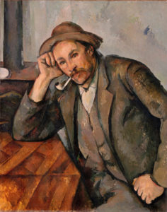 La Pipe de Charles Baudelaire dans Les Fleurs du Mal - Peinture de Paul Cézanne - Le fumeur accoudé - 1890