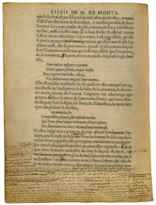 Que Philosopher C’Est Apprendre à Mourir de Michel de Montaigne - Essais - Livre 1 Chapitre 20 - Édition de Bordeaux - 011