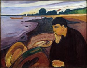 Le Pont Mirabeau de Guillaume Apollinaire - Peinture de Edvard Munch - Mélancolie - 1894