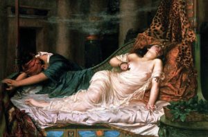 Le Revenant de Charles Baudelaire - Peinture de Reginald Arthur - La Mort de Cléopatre - 1892