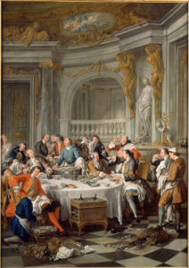 Palais de Guillaume Apollinaire - Peinture de Jean-François de Troy - Le Déjeuner d'Huitres - 1735