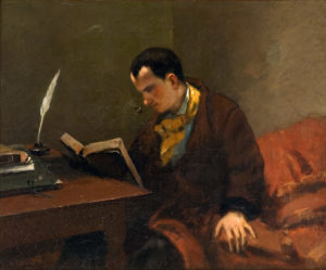 Suite de Victor Hugo - Peinture de Gustave Courbet - Portrait de Baudelaire - 1849